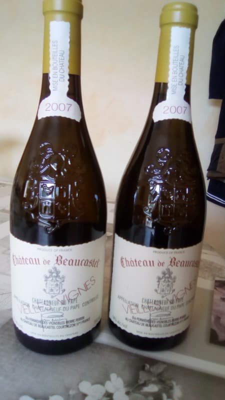 2 x Châteauneuf-du-Pape, Roussane vieilles vignes, Beaucastel, 2007