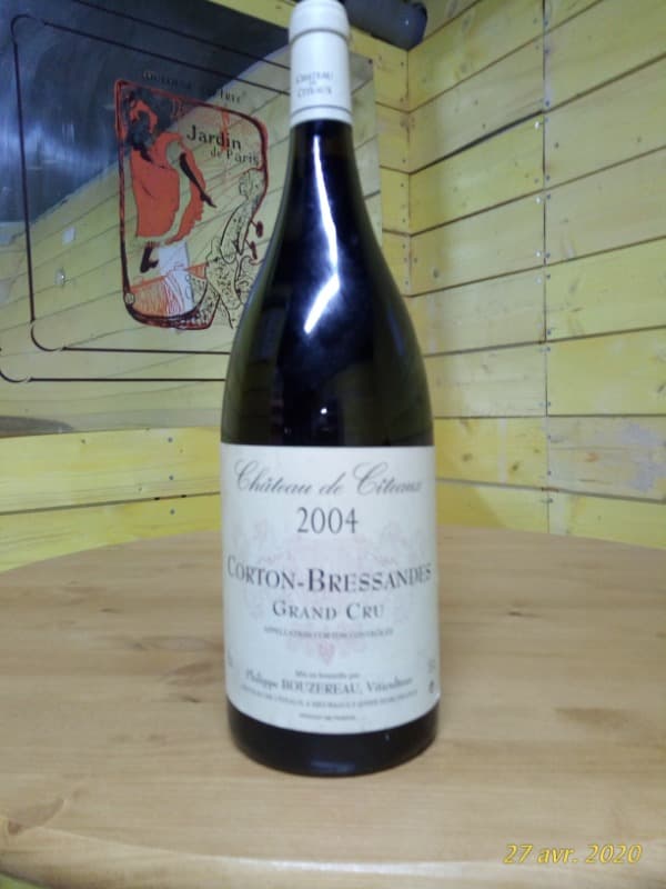 Corton, grand cru Bressandes, Ph. Bouzereau de Château de Citeaux, 2004 (Magnum)