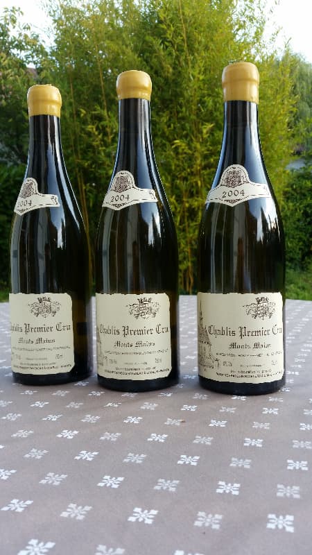 3 x Chablis Premier Cru, Monts Mains, François Raveneau, 2004