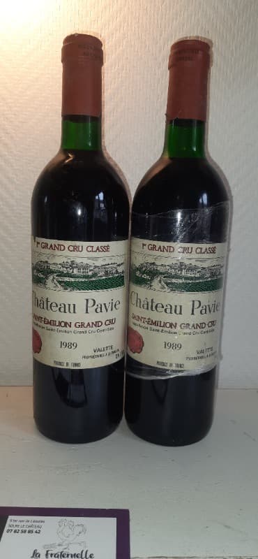 2 x château Pavie, Saint-Émilion Grand Cru, 1989