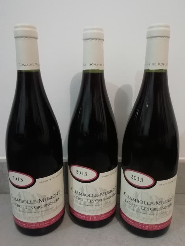 3 x Chambolle-Musigny, 1er cru Les Gruenchers, Roblot Marchand, 2013