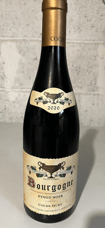 Bourgogne, Pinot Noir, J.F Coche-Dury, 2020