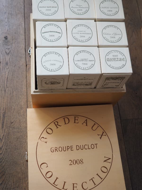Caisse assortiment Duclot, Bordeaux, 2008 (9 btles)
