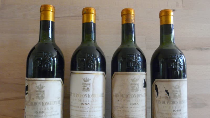 4 x Comtesse de Lalande, Château de Pichon Longueville, Pauillac, 1955