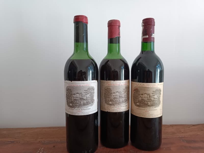 3 x Lafite Rothschild, Pauillac, 1964