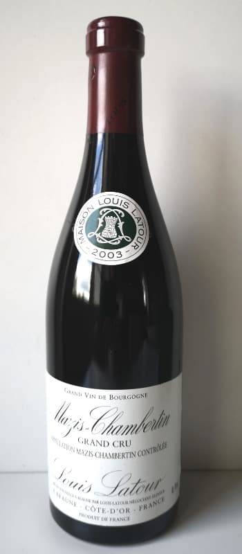 Mazis-Chambertin, Grand cru, Louis Latour, 2003