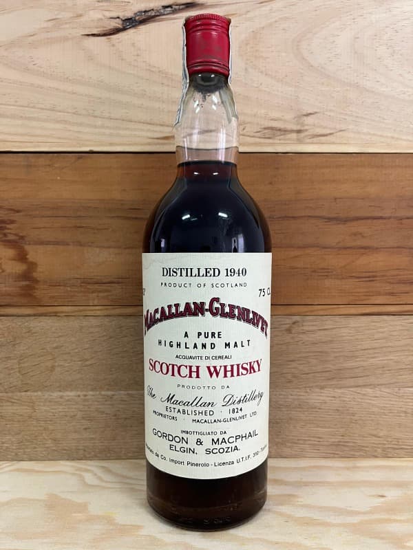 GORDON & MACPHAIL, Macallan Glenlivet, Whisky, 1940