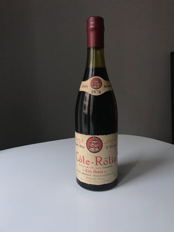Côte-Rôtie, Côte Brune, Gentaz Dervieux, 1978