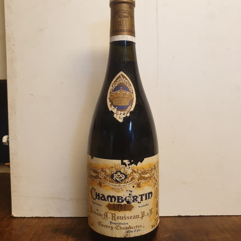 Chambertin, chambertin, domaine Armand Rousseau, 1987
