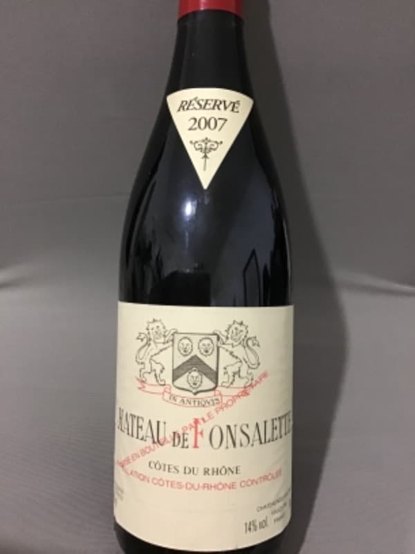 Côtes-du-Rhône, Château de Fonsalette, 2007
