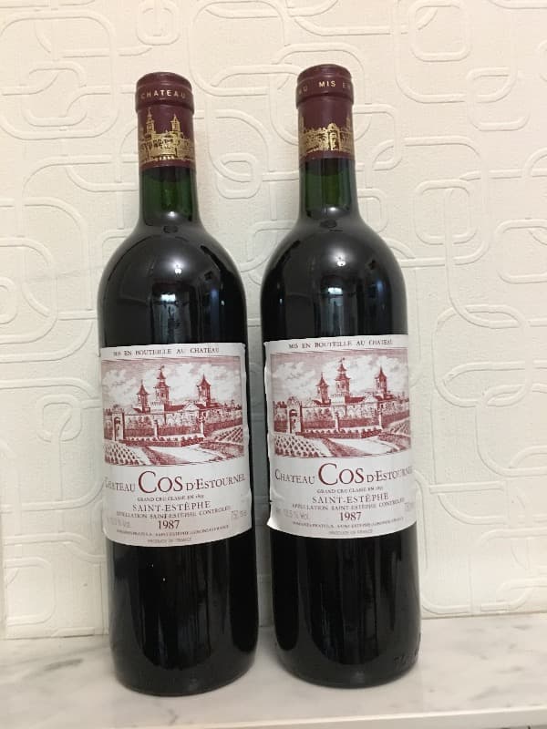 2 x Château Cos d’Estournel, Saint-Estèphe, 1987