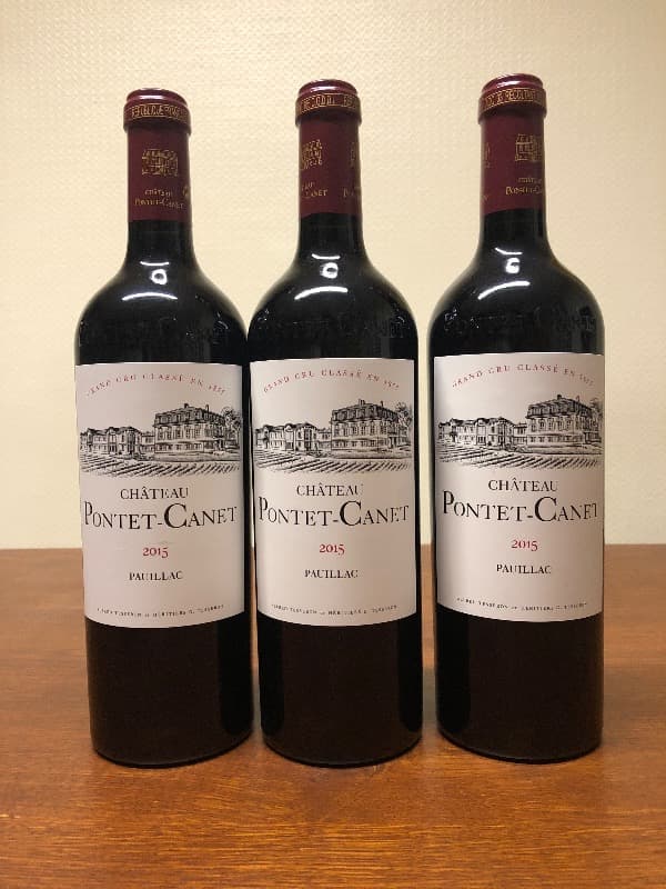 3 x Château Pontet Canet, Pauillac, 2015