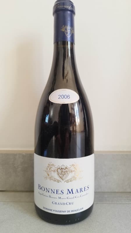Bonnes-Mares, Grand Cru, Fougeray de Beauclair, 2006