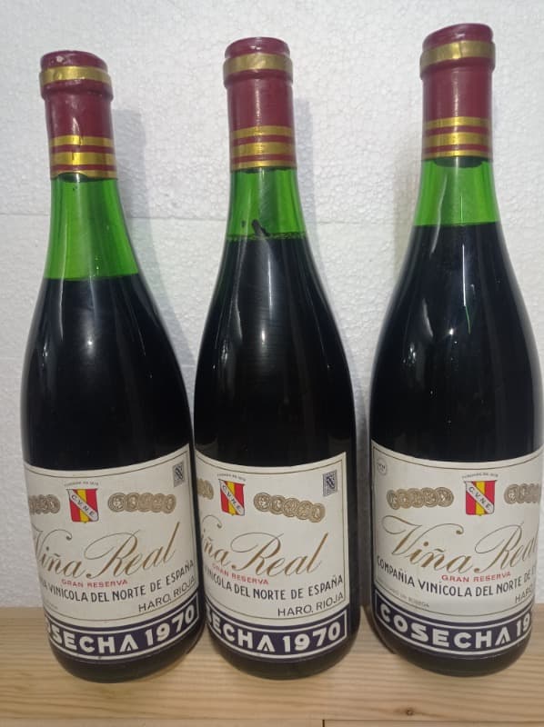3 x Viña Real Gran Reserva 1970, Viña Real CVNE, Rioja, 1970