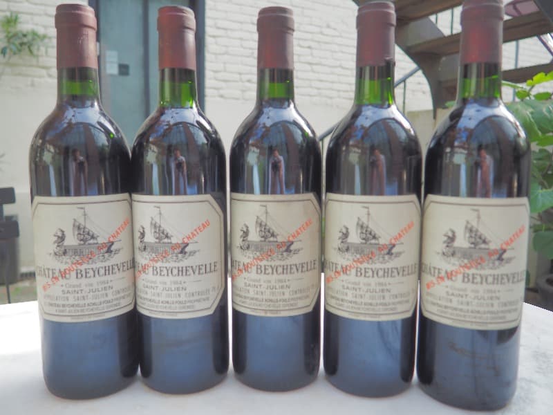 5 x Château Beychevelle, Saint-Julien, 1984