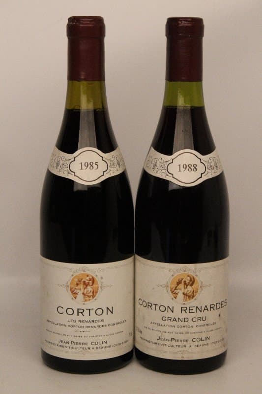 2 x Corton, Grand Cru 1988 + Les Renardes 1985, Domaine Jean-Pierre Colin