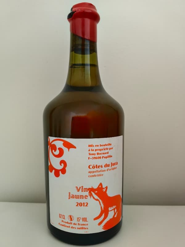 Arbois, Vin jaune, Tony Bornard, Côtes-du-Jura, 2012