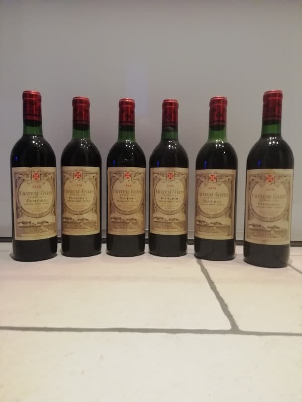 6 x Château Gazin, Pomerol, 1970