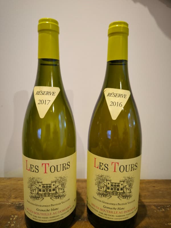 2 x Côtes-du-Rhône, Les Tours (Bc/Wh), 2016/2017