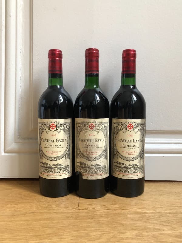 3 x Château GAZIN, Pomerol, 2x1982 / 1x1985