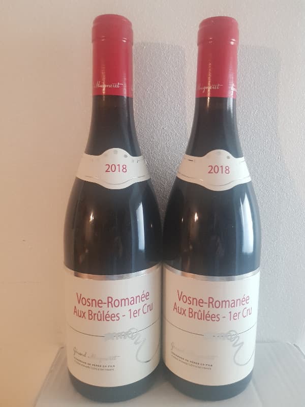 2 x Vosne-Romanée, 1er cru Aux Brulées, Gérard Mugneret, 2018