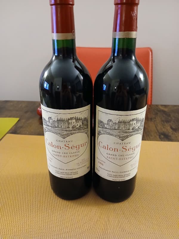 2 x Château Calon Ségur, Saint-Estèphe, 1996