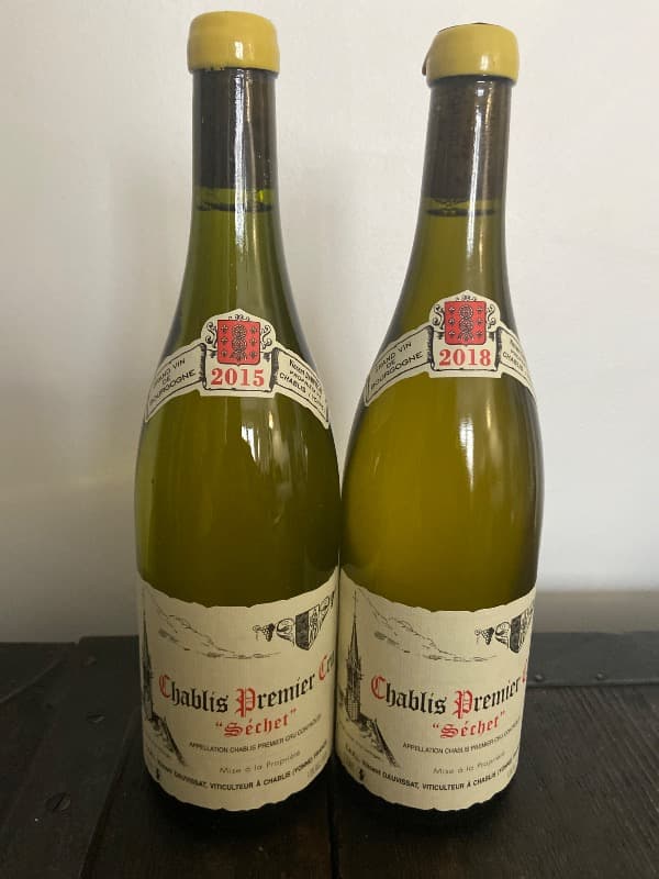 2 x Chablis Premier Cru, Séchet, Vincent Dauvissat, 2015/2018