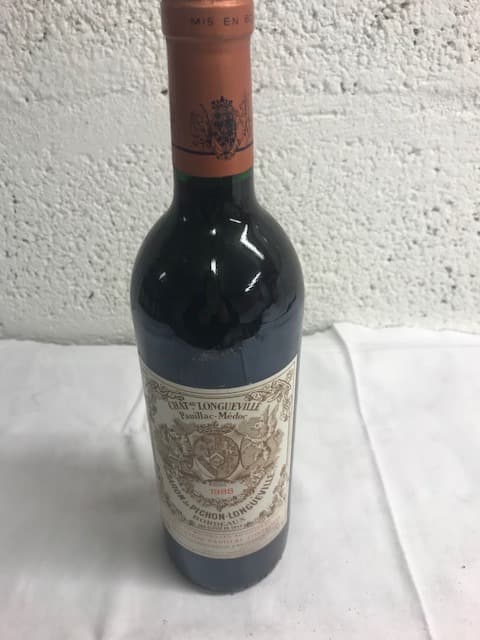 Baron de Pichon Longueville, Château Longueville Pauillac, Bordeaux, 1988