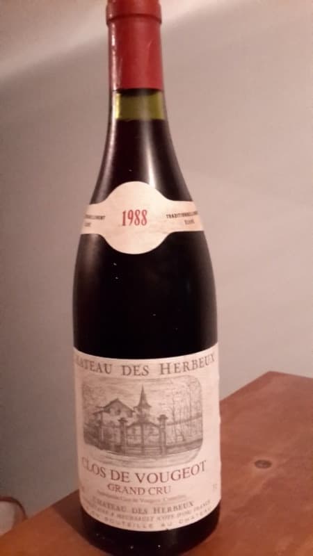Clos de Vougeot, Chateau des Herbeux, 1988