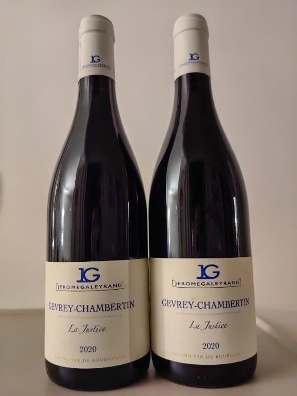 2 x Gevrey-Chambertin, La Justice, Jérôme Galeyrand, 2020