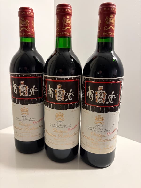 3 x Château Mouton Rothschild, Pauillac, 1994