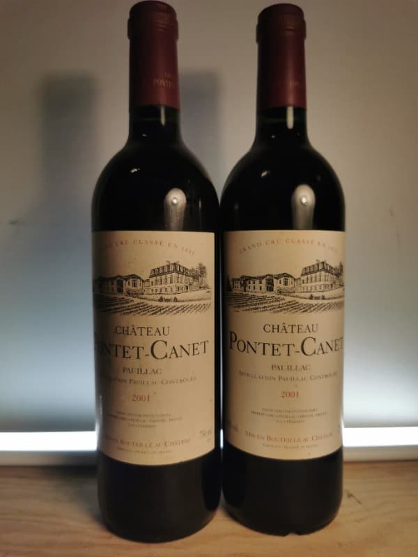 2 x Château Pontet Canet, Pauillac, 2001