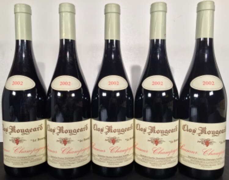 5 x Le Bourg, Saumur Champigny, Clos Rougeard, 2002