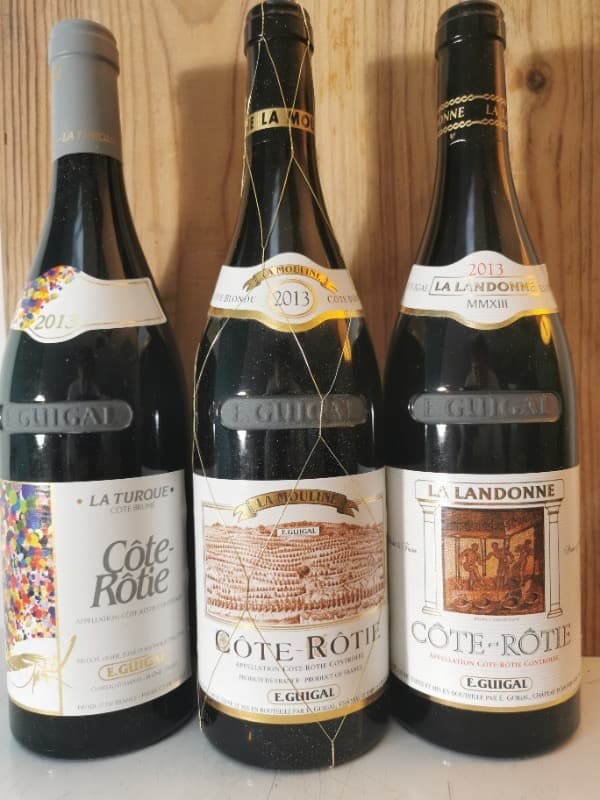 CBO/OWC 3 x Côte-Rôtie, Trilogie LaLaLa, E Guigal, 2013