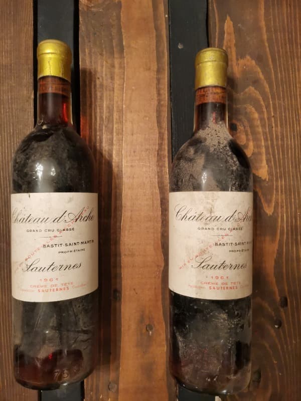 2 x Sauternes, Chateau d'Arche,1961