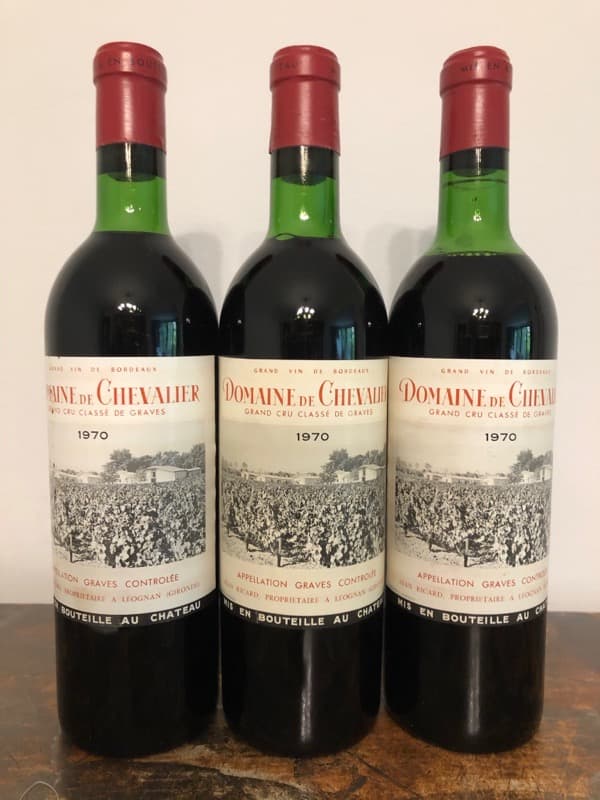 3 x Domaine de Chevalier, Pessac-Léognan, 1970