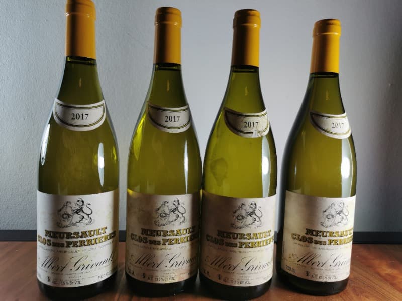 4 x Meursault, 1er Cru - Clos des Perrières, Albert Grivault, 2017