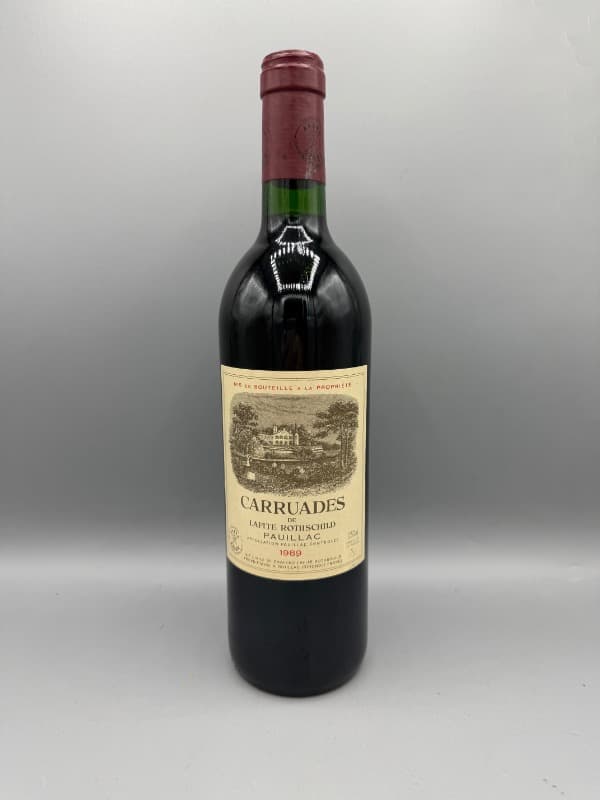 Carruades, château Lafite Rothschild, Pauillac, 1989