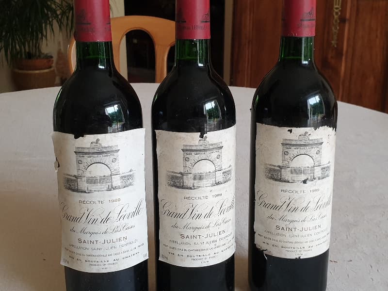 3 x Léoville du Marquis de las Cases, Saint-Julien, 1989