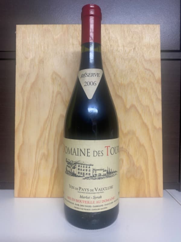 Vin de Pays du Vaucluse, Merlot-Syrah, Domaine des Tours, 2006