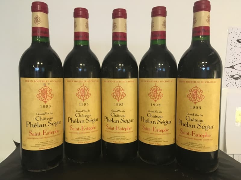5 x Château Phélan Ségur, Saint-Estèphe, 1993