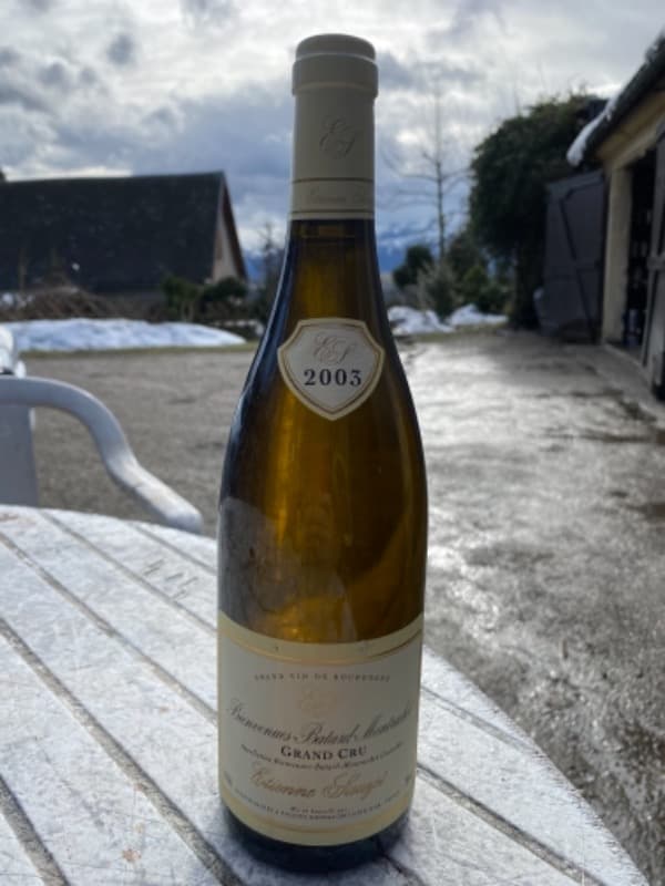 Bienvenues-Bâtard-Montrachet, Grand cru, Étienne Sauzet, 2003
