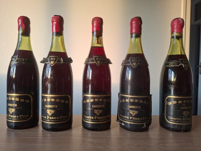 5 x Chambertin, Camus père et fils, 1976