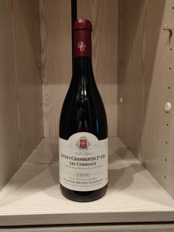 Gevrey-Chambertin, 1 Cru les corbeaux, Bruno Clavelier, 1999