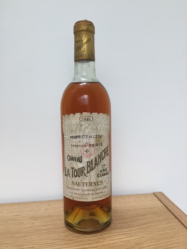 Château La Tour Blanche, Sauternes, 1961