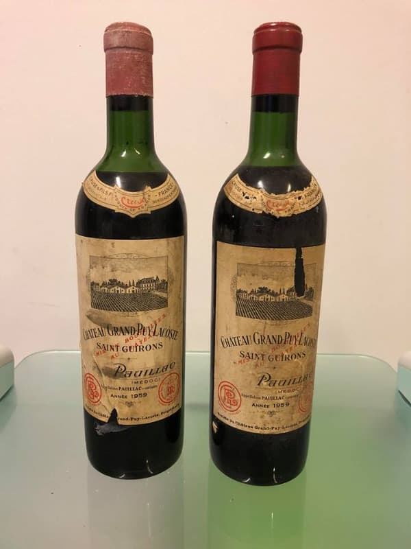 2 x Château Grand Puy Lacoste, Pauillac, 1959