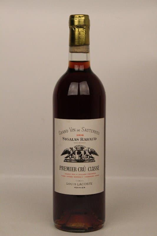 Château Sigalas Rabaud, Sauternes, 1916