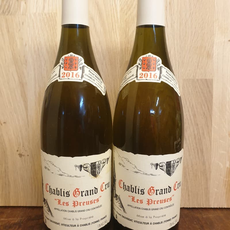 2 x Chablis Grand Cru, Les Preuses, Vincent Dauvissat, 2016