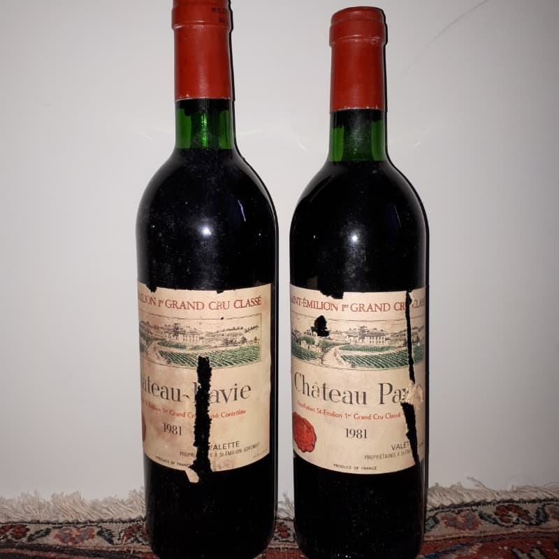 2 x Château PAVIE, Saint-Émilion, 1981