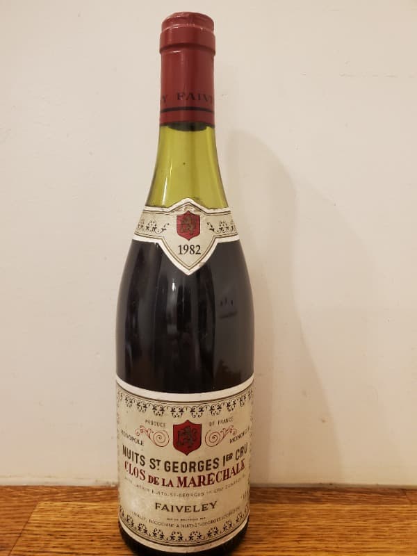 Nuits-Saint-Georges, 1er cru - Clos de la Maréchale, domaine Faiveley, 1982